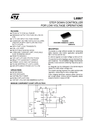Datasheet L6997D manufacturer STMicroelectronics