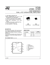 Datasheet LF153 manufacturer STMicroelectronics