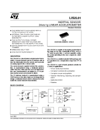 Datasheet LIS2L01 manufacturer STMicroelectronics