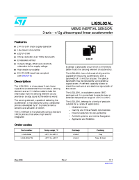 Datasheet LIS3L02AL manufacturer STMicroelectronics
