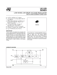 Datasheet LK112SM18TR manufacturer STMicroelectronics