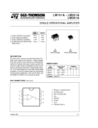 Datasheet LM101A-LM201A manufacturer STMicroelectronics