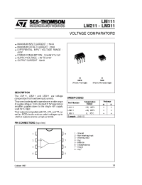 Datasheet LM111D manufacturer STMicroelectronics