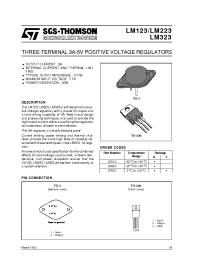 Datasheet LM123 manufacturer STMicroelectronics