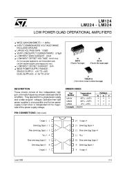 Datasheet LM124 manufacturer STMicroelectronics