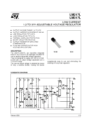 Datasheet LM217LZ manufacturer STMicroelectronics