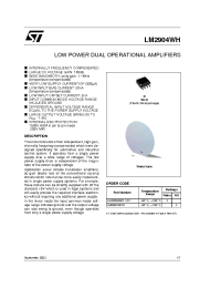 Datasheet LM2904WH manufacturer STMicroelectronics