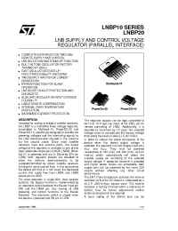 Datasheet LNBP10SP manufacturer STMicroelectronics