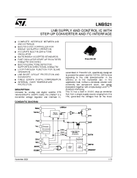 Datasheet LNBS21 manufacturer STMicroelectronics
