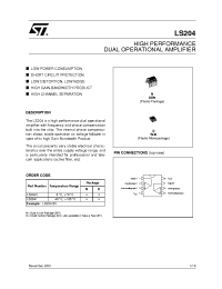 Datasheet LS204A manufacturer STMicroelectronics