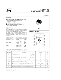 Datasheet LS5018 manufacturer STMicroelectronics