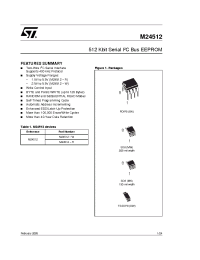 Datasheet M24512-RBN6T manufacturer STMicroelectronics