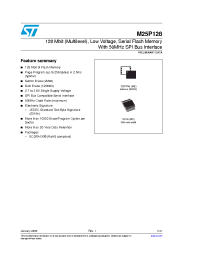Datasheet M25P128-VME6P manufacturer STMicroelectronics