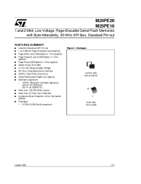 Datasheet M25PE20-VMN6TP manufacturer STMicroelectronics