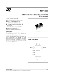 Datasheet M27128A-20-6 manufacturer STMicroelectronics