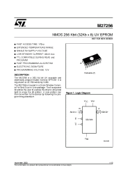 Datasheet M27256 manufacturer STMicroelectronics