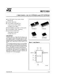 Datasheet M27C1024-10-1 manufacturer STMicroelectronics