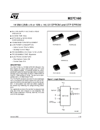 Datasheet M27C160-100K1 manufacturer STMicroelectronics