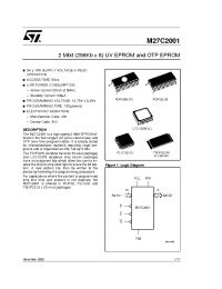 Datasheet M27C2001-10-1 manufacturer STMicroelectronics