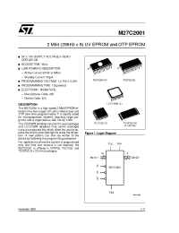 Datasheet M27C2001-10B1TR manufacturer STMicroelectronics