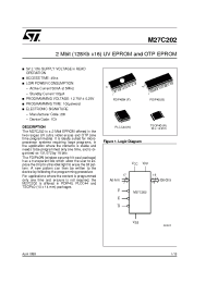 Datasheet M27C202-100B1TR manufacturer STMicroelectronics
