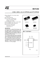 Datasheet M27C202-45-1 manufacturer STMicroelectronics