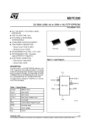 Datasheet M27C320-120M1 manufacturer STMicroelectronics