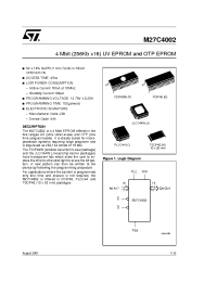 Datasheet M27C4002-12-6 manufacturer STMicroelectronics