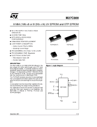 Datasheet M27C800-100 manufacturer STMicroelectronics
