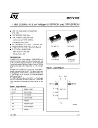 Datasheet M27V101-100F1TR manufacturer STMicroelectronics