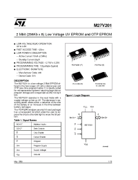 Datasheet M27V201-100XB1TR manufacturer STMicroelectronics