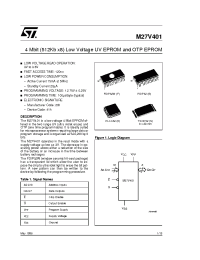 Datasheet M27V401-150N1TR manufacturer STMicroelectronics