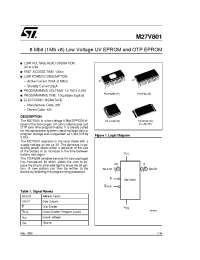 Datasheet M27V801-150K1TR manufacturer STMicroelectronics