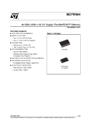 Datasheet M27W064 manufacturer STMicroelectronics