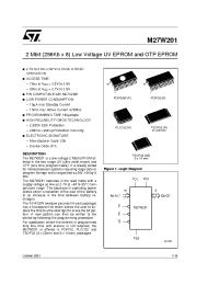Datasheet M27W201-100F6TR manufacturer STMicroelectronics