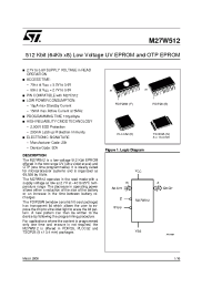 Datasheet M27W512-80K6TR manufacturer STMicroelectronics