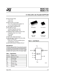 Datasheet M28C16-20WKA6 manufacturer STMicroelectronics
