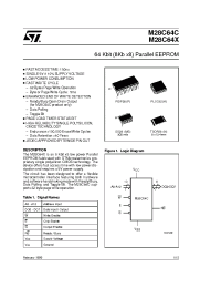 Datasheet M28C64C-200N6 manufacturer STMicroelectronics