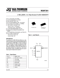 Datasheet M28F201-120K6R manufacturer STMicroelectronics