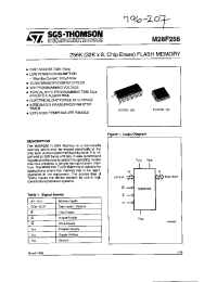 Datasheet M28F256 manufacturer STMicroelectronics