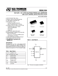Datasheet M28LV64 manufacturer STMicroelectronics