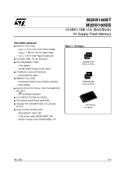 Datasheet M28W160BT100GB1T manufacturer STMicroelectronics