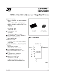 Datasheet M28W160BTT90GB1T manufacturer STMicroelectronics