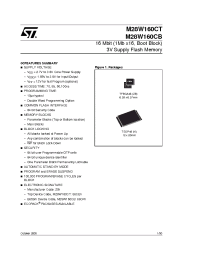 Datasheet M28W160CT100ZB6S manufacturer STMicroelectronics