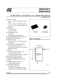 Datasheet M28W320CB100GB1T manufacturer STMicroelectronics