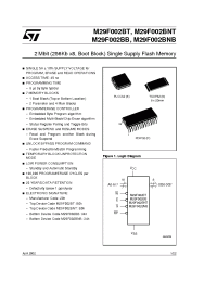 Datasheet M29F002BB45N6 manufacturer STMicroelectronics