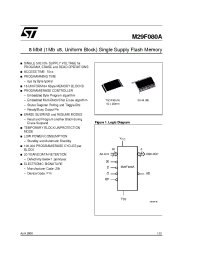 Datasheet M29F080A manufacturer STMicroelectronics
