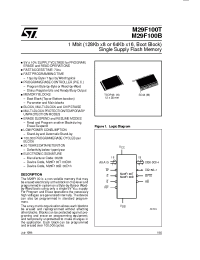 Datasheet M29F100-B120N3R manufacturer STMicroelectronics