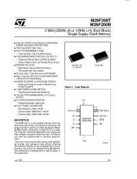 Datasheet M29F200B-120N3R manufacturer STMicroelectronics