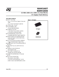 Datasheet M29W320DT manufacturer STMicroelectronics